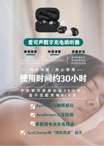 充電耳內(nèi)式助聽器