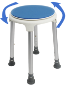 Swivel bath stool-