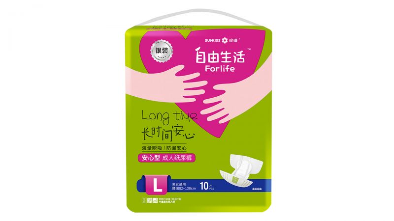 自由生活銀裝成人紙尿褲 L碼-