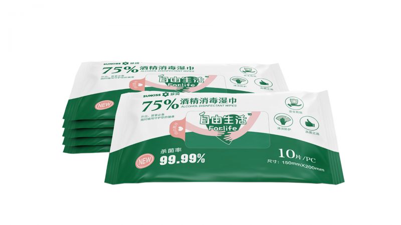 75%酒精消毒濕巾10片裝-