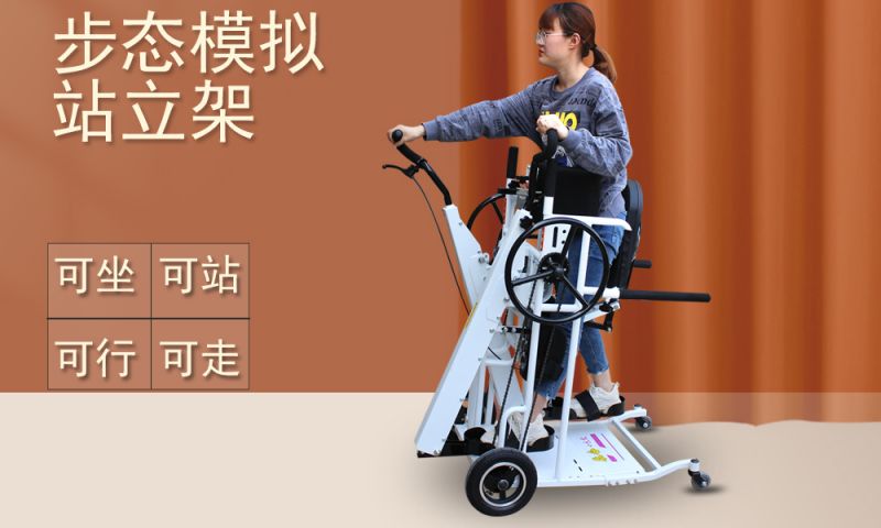 Gait simulation stand-