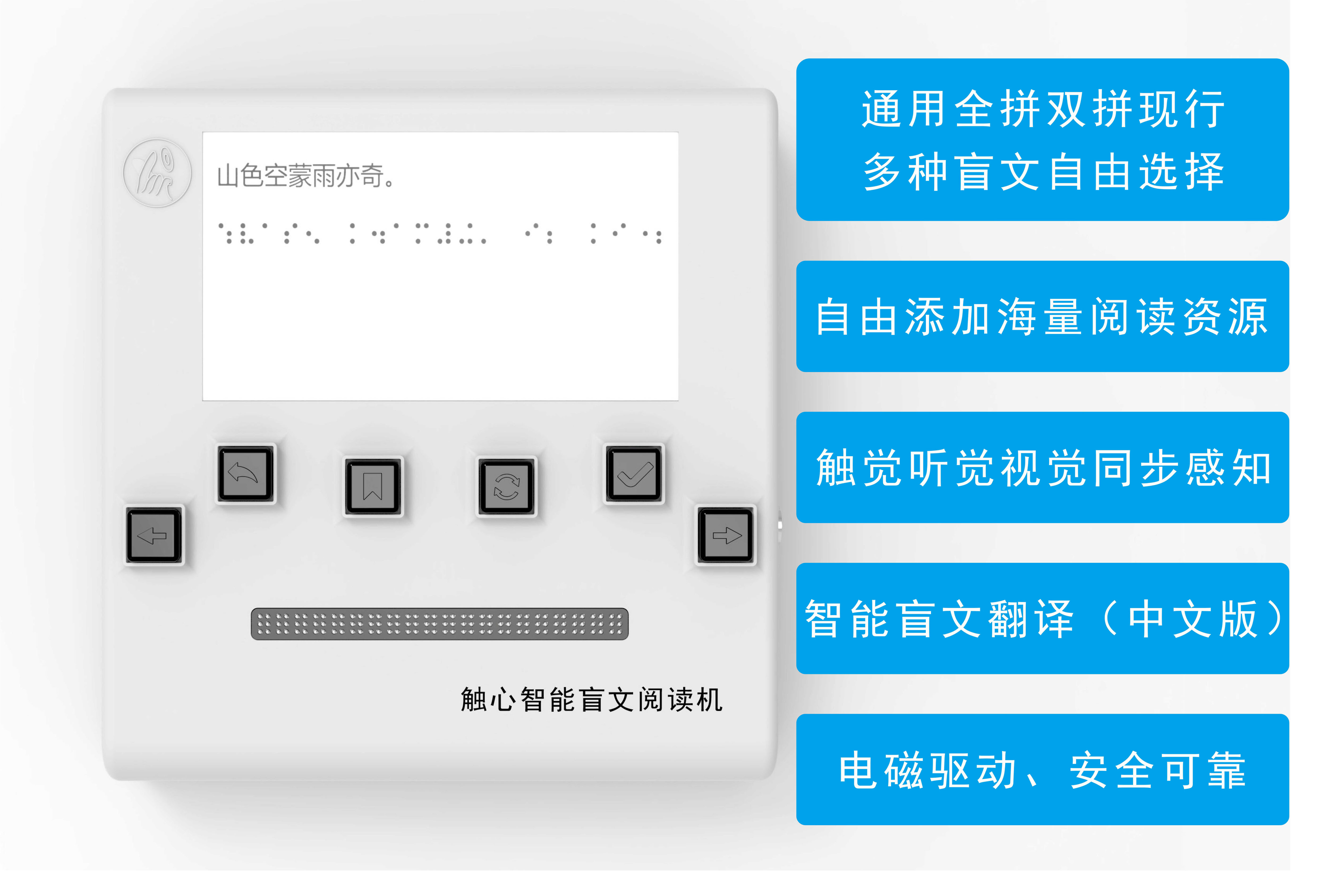 Heart Touching Intelligent Chinese Braille Reader