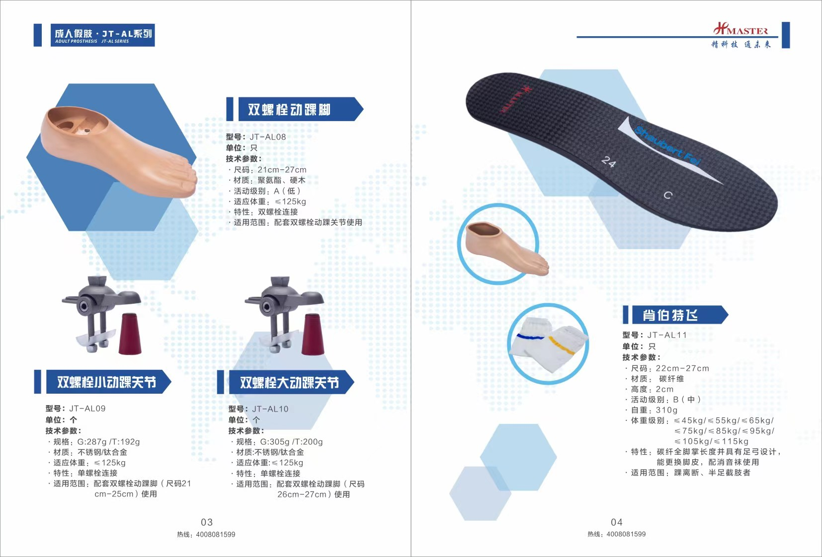 雙螺栓動(dòng)踝腳