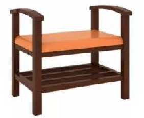 實木換鞋凳
