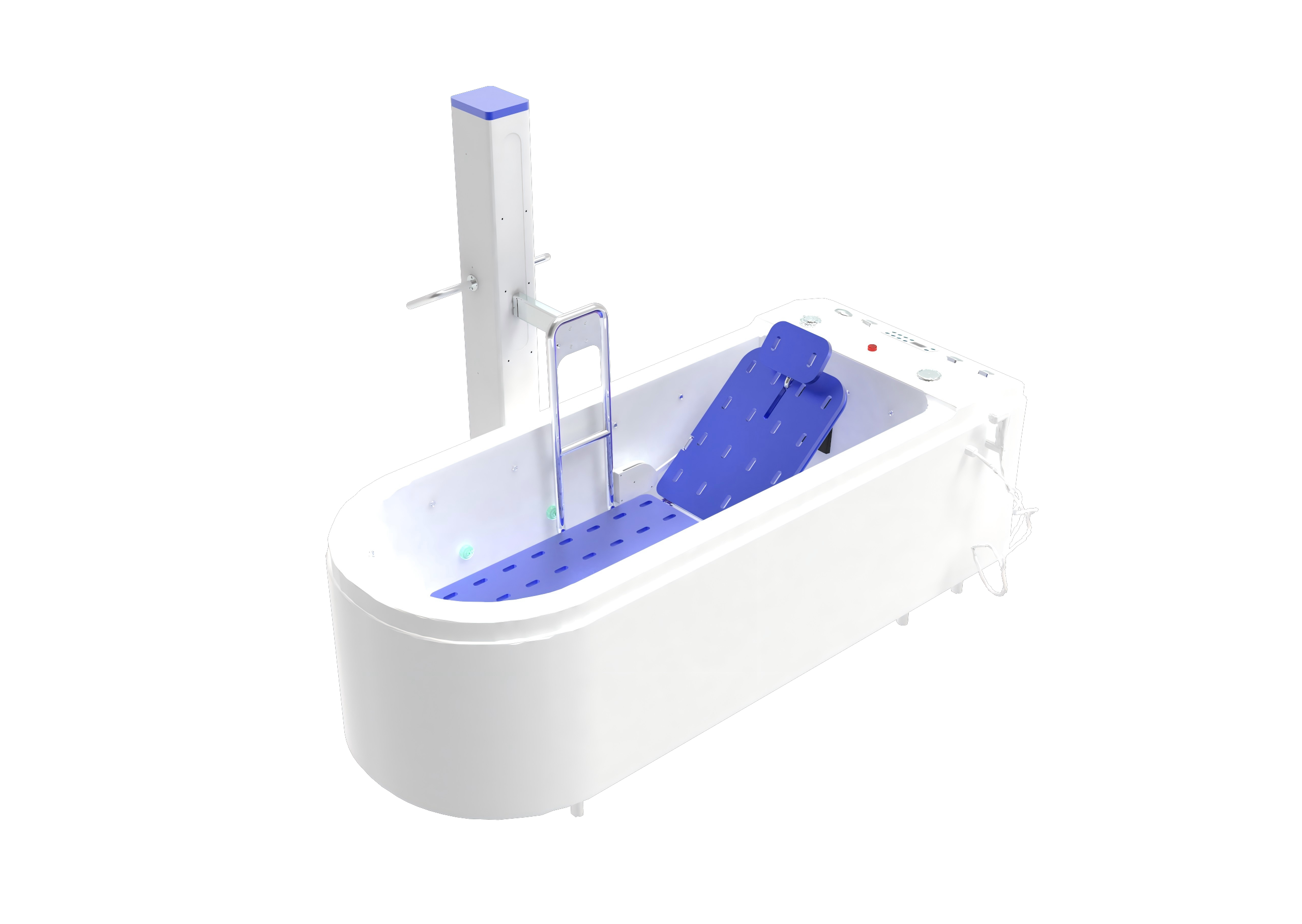 全身渦流氣泡浴槽及移動(dòng)推車