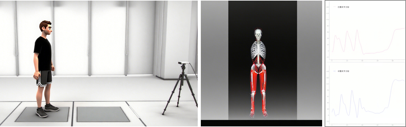 基于無標(biāo)記運(yùn)動(dòng)捕獲的人體下肢生物力學(xué)分析系統(tǒng)